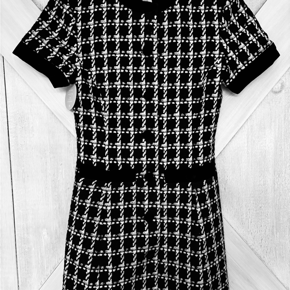 Hill House Allegra in store now Black and White Mini Dress - Picture 6 of 9